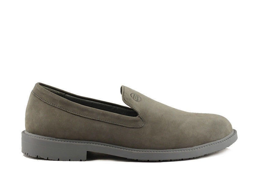 MEN'S GRAY SLIPONS